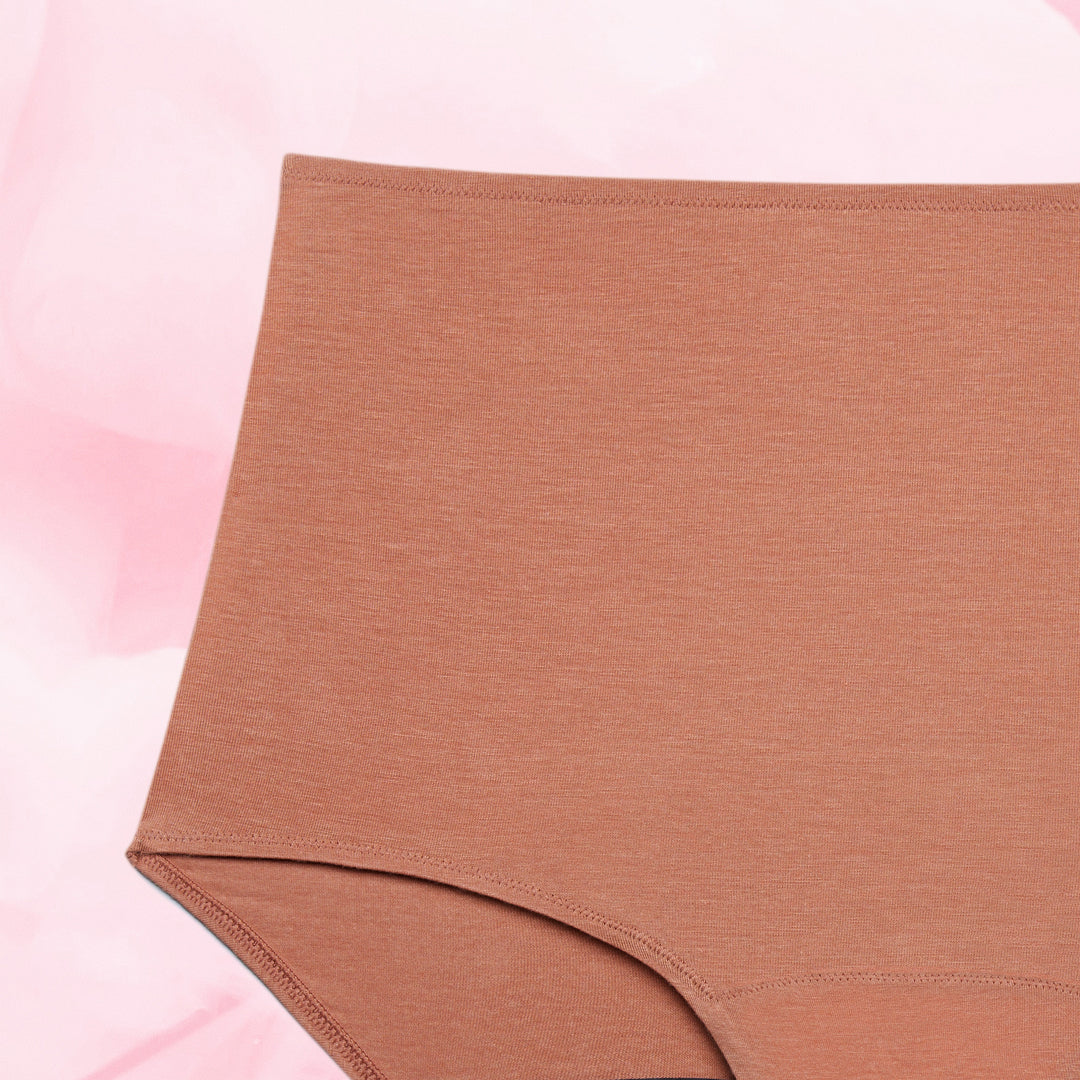 Premium Comfort High Waist Kohtalainen Vuoto Kuukautisalushousut, yksittäinen korkeavyötäröinen alushousu.