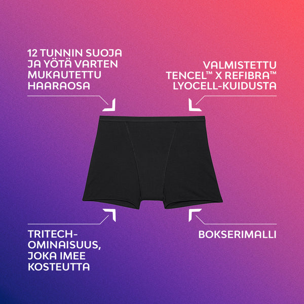 ComfortFit Sleepwear Boxer -kuukautisalushousut