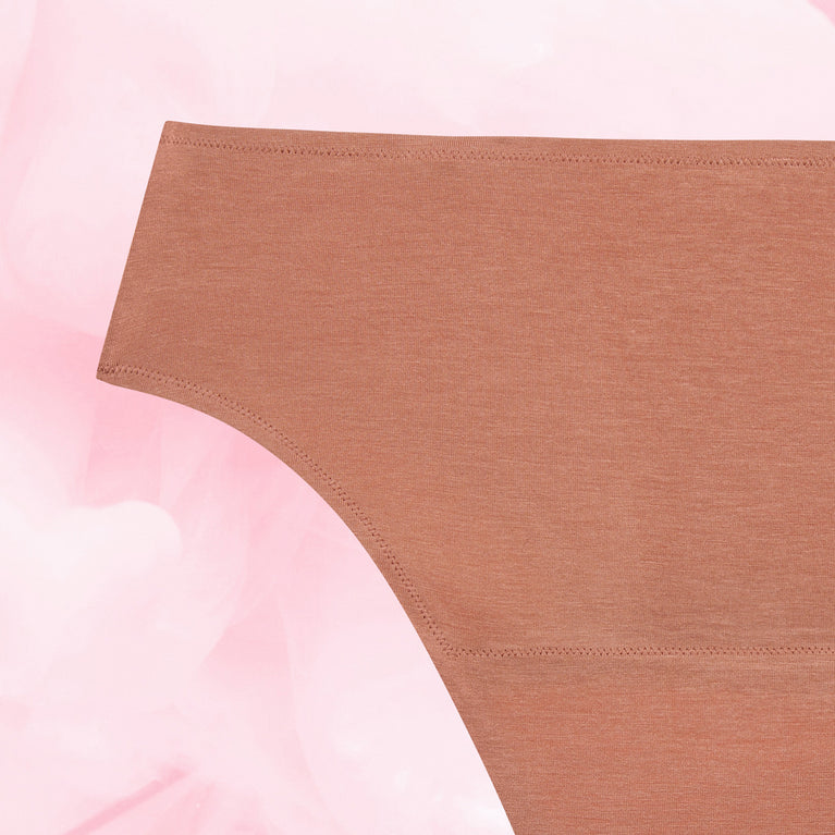 Premium Comfort Brazilian Moderate Flow Menstrual Underwear, TENCEL™ lyocell, absorbs, neutralizes odors.