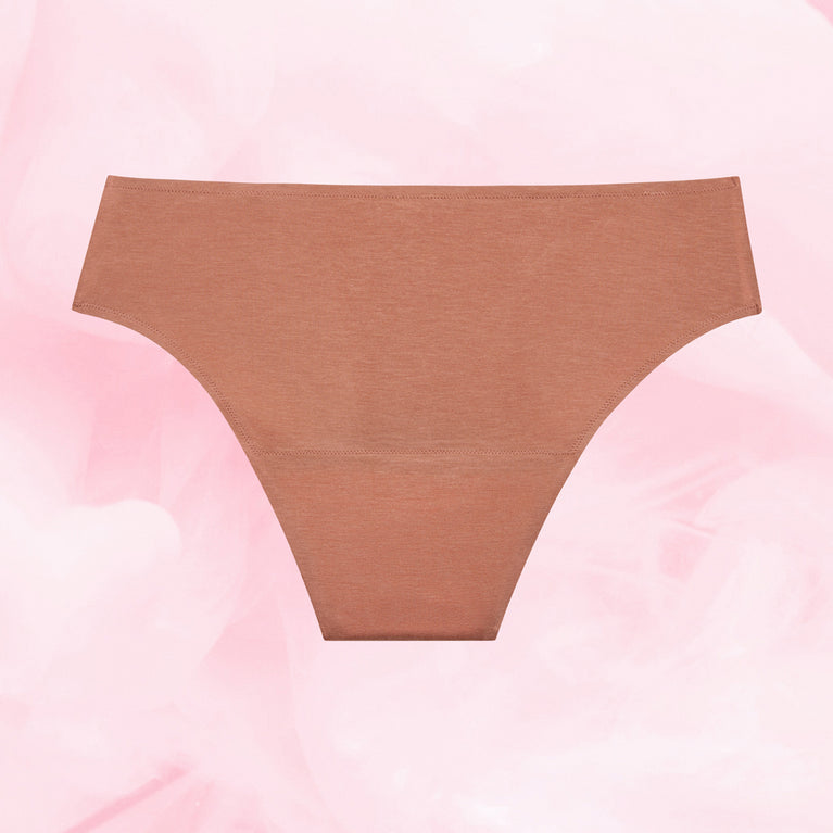 Premium Comfort Brazilian Moderate Flow Period Panties with absorbent TriTech gusset.