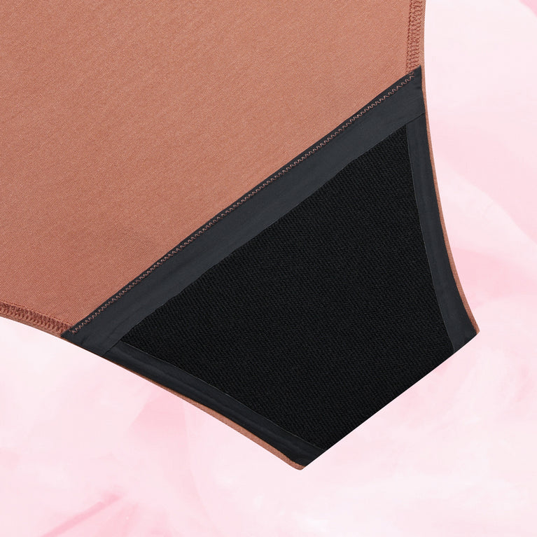 Premium Comfort Brazilian Moderate Flow Menstrual Underwear, eco-friendly TENCEL™, 12-hour protection.