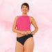 Nainen Essentials Brazilian Kohtalainen Vuoto (3-pack) -kuukautisalushousuissa.