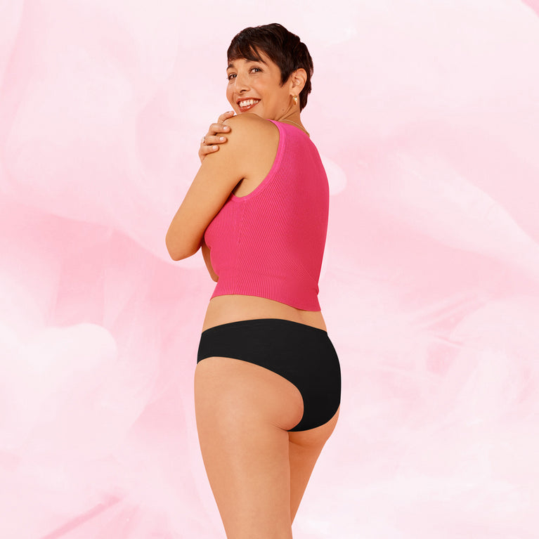 ComfortFit Essentials Brazilian menstrual underwear, designed for heavy flow.