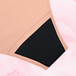 ComfortFit Essentials Brazilian, designed for heavy flow, breathable menstrual underwear.