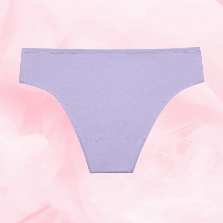ComfortFit Essentials Brazilian niukka vuoto period underwear, high-waisted design.