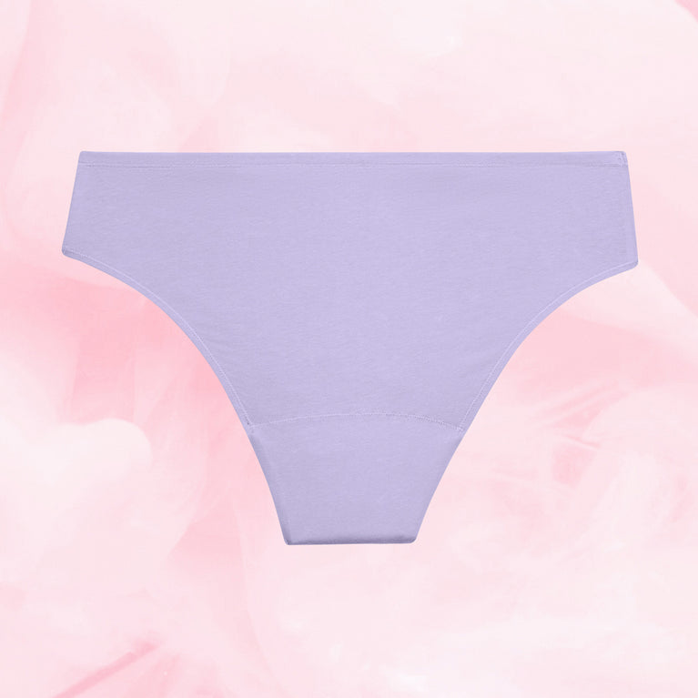 ComfortFit Essentials Brazilian moderate flow menstrual underwear, breathable and durable.