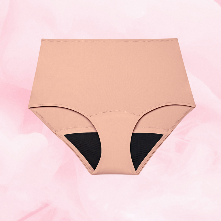 ComfortFit High Waist runsas vuoto menstrual underwear, designed for heavy flow.