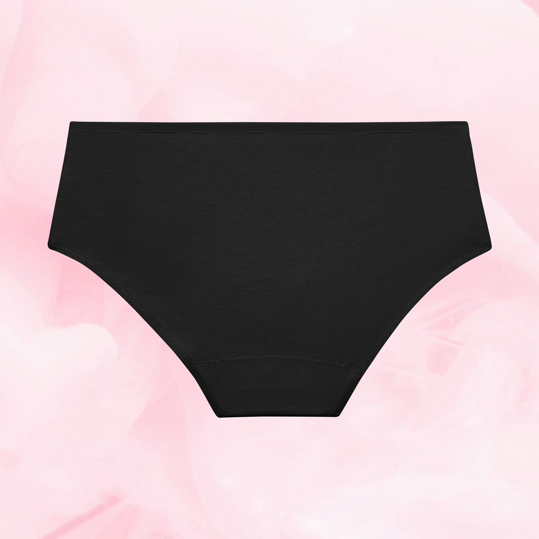 ComfortFit Essentials Hipster for light flow with breathable organic cotton.