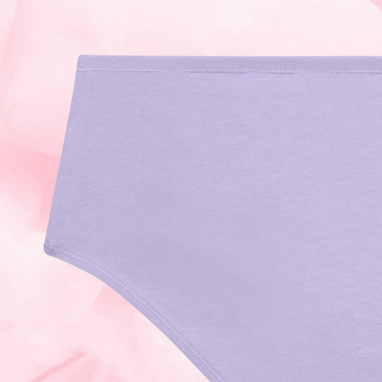 ComfortFit Essentials Hipster niukka vuoto menstrual underwear in breathable organic cotton.