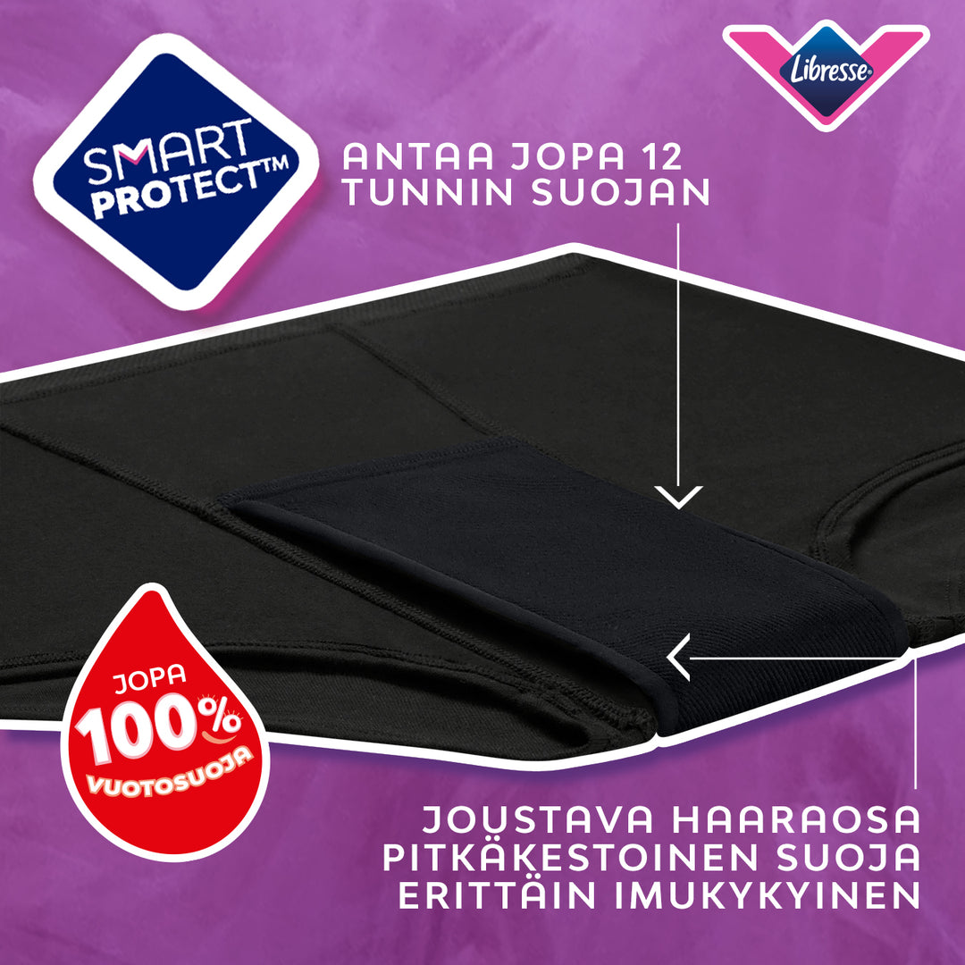 Teens Day & Night -monipakkaus: 100% vuotosuojat, 12h suoja, joustava haarakosa.