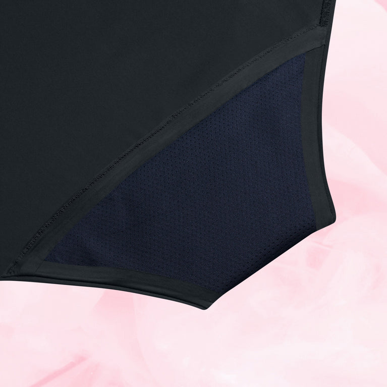 High Waist Dots Light Flow Menstrual Briefs with lace trims.