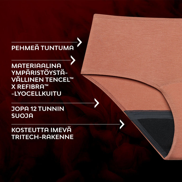 Premium Comfort Hipster Runsas Vuoto Kuukautisalushousut