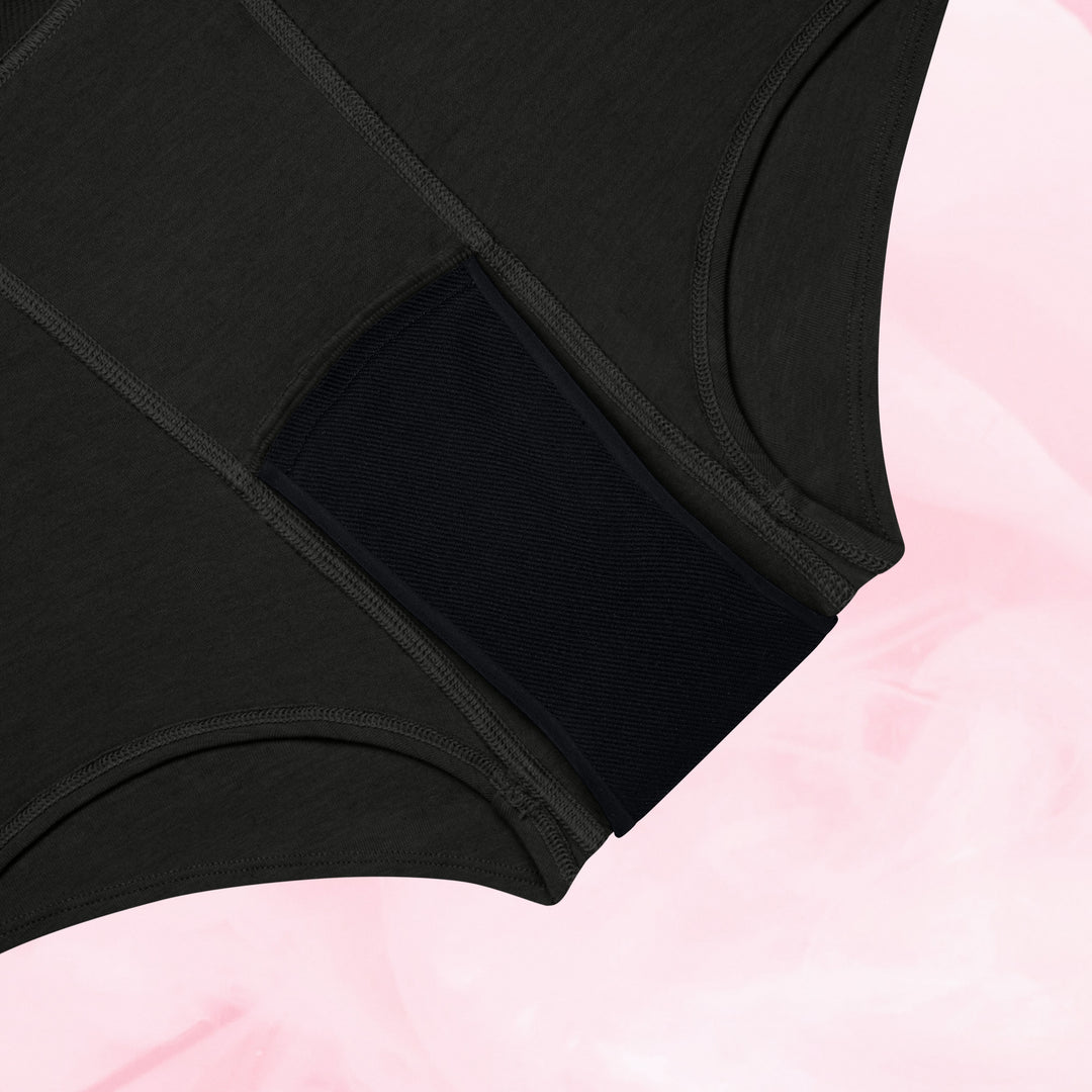 Teens Boxer Runsas vuoto 5-pack, mustat, lähikuva ompeleista.