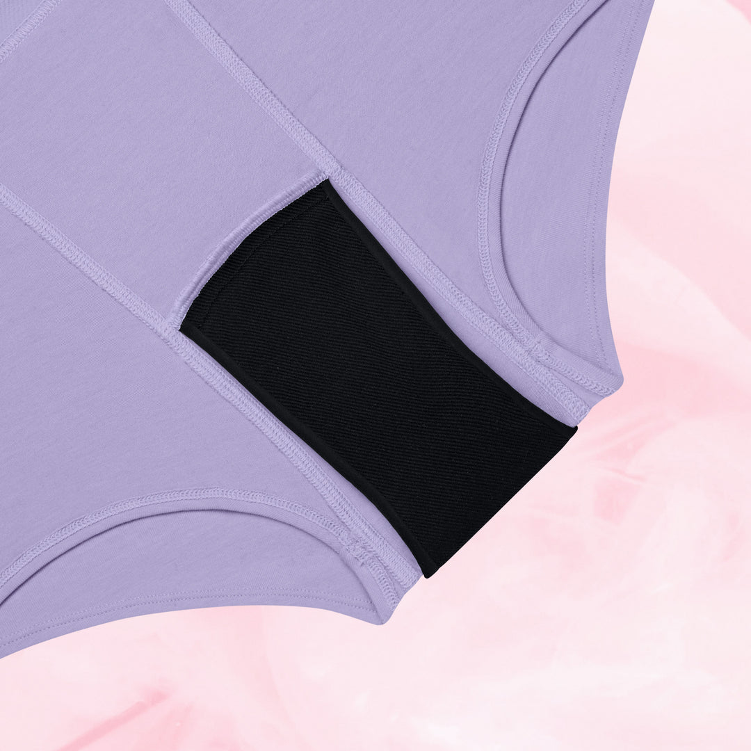 Teens Boxer Runsas vuoto - naisten kuukautisalushousut, lähikuva.