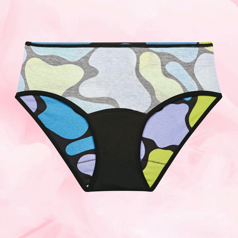 Teens Hipster Kohtalainen Vuoto naisten alushousut abstraktilla kuviolla.