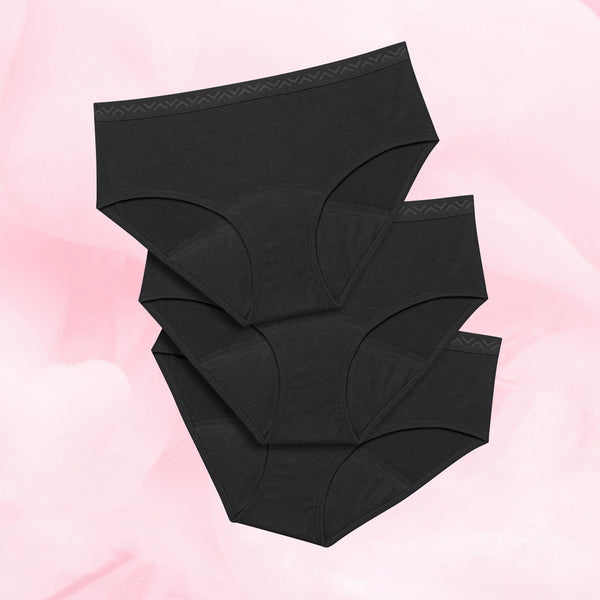 Teen Hipster Runsas Vuoto (3-pack) -kuukautisalushousut