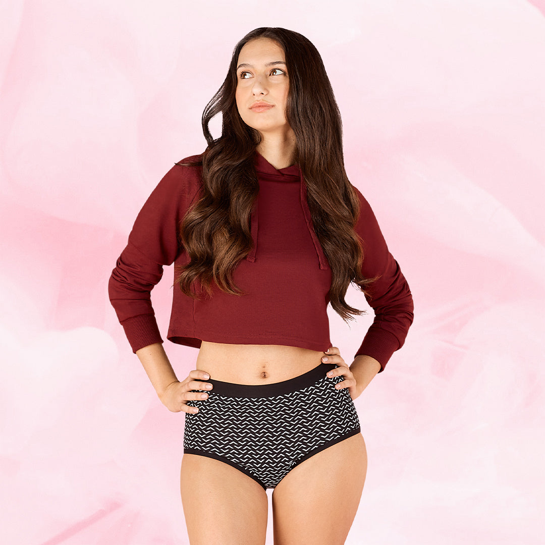 Period Underwear
      Kohtalainen vuototeen-brief-moderate-kuukautisalushousut
