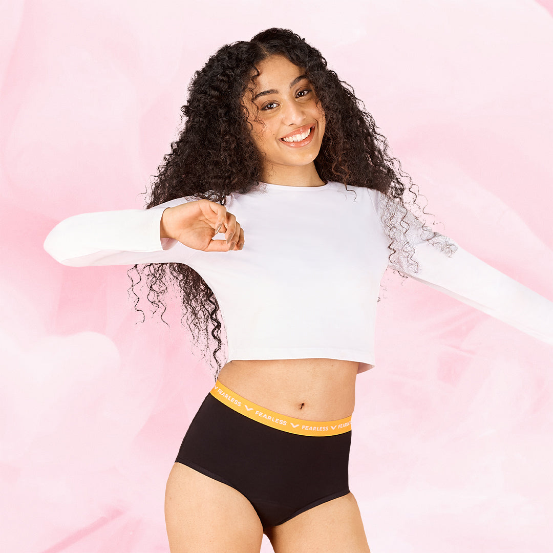 Period Underwear
      Kohtalainen vuototeen-brief-moderate-kuukautisalushousut