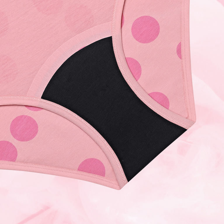 Teen Hipster Print Runsas Vuoto (3-pack) menstrual underwear set.