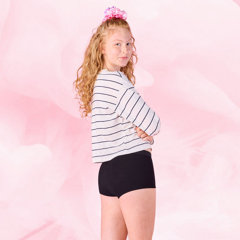 Teens Boxer Runsas vuoto 3-pack esillä profiilissa.