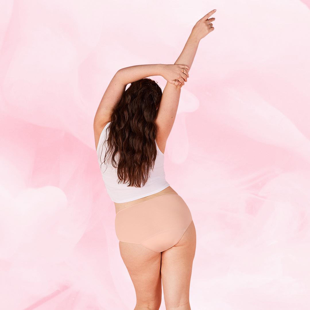 ComfortFit Essentials Hipster menstrual underwear, high-waisted, durable, and breathable.