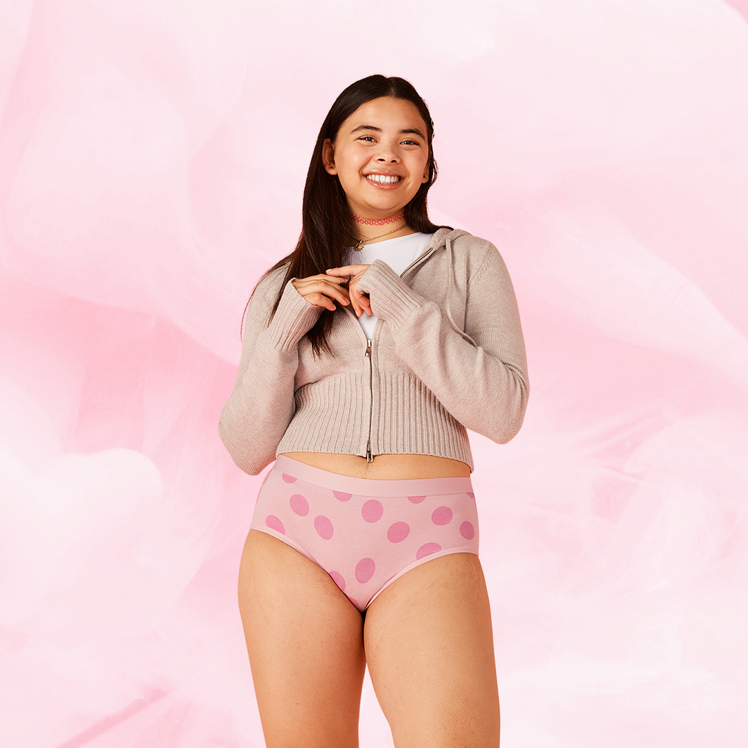 Period Underwear
      Kohtalainen vuototeen-hipster-moderate-kuukautisalushousut
