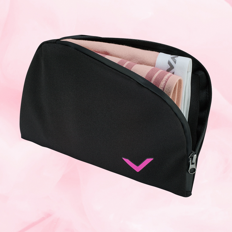 Travel pouch for organizing underwear, discreet and hygienic.