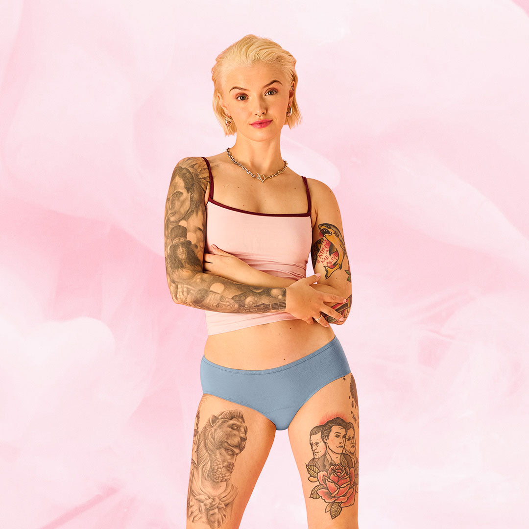 Period Underwear
      Kohtalainen vuotocomfortfit-essentials-hipster-moderate-kuukautisalushousut