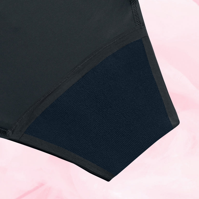 Brazilian Kohtalainen Vuoto Kuukautisalushousut with lace waistband, designed for heavy flow.