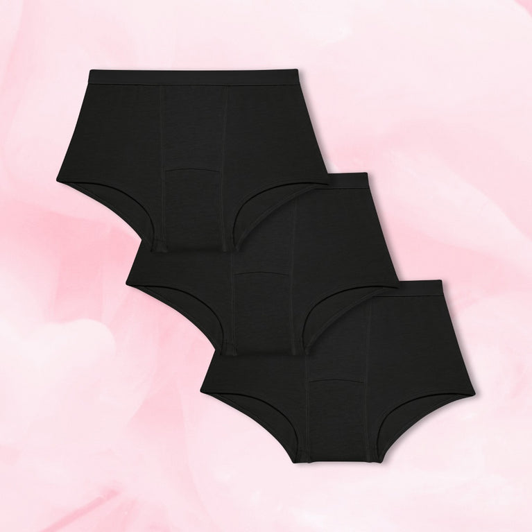 Teens Boxer Kohtalainen vuoto 3-pack mustat alushousut.