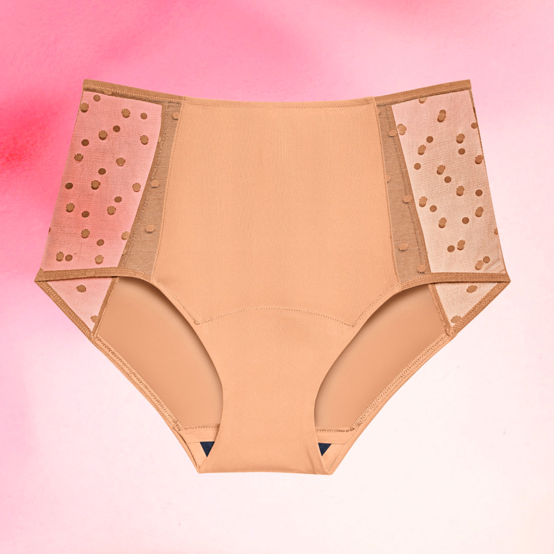 Period Underwear
      Niukka vuotohigh-waist-dots-light