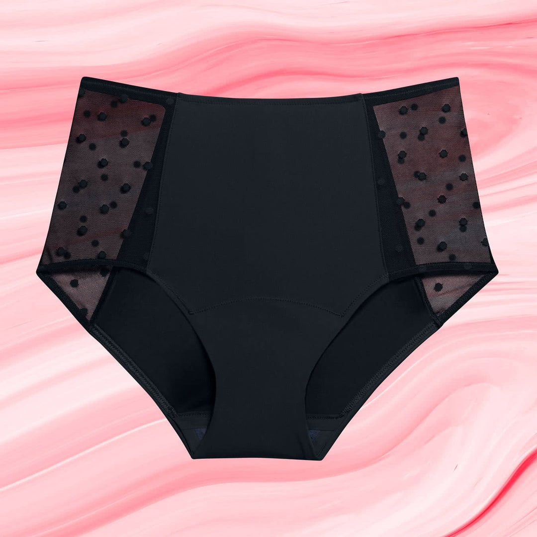 Period Underwear
      Niukka vuotohigh-waist-dots-light